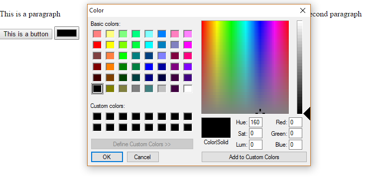 Chrome Color Picker